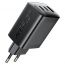 Сетевое зарядное устройство ACEFAST A108 PD67W GaN (2-USB-C+usb-A) (Черный)