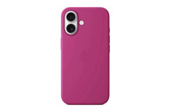 Чехол для iPhone 16 (6,1) Silicone Case Soft Touch (фуксия)