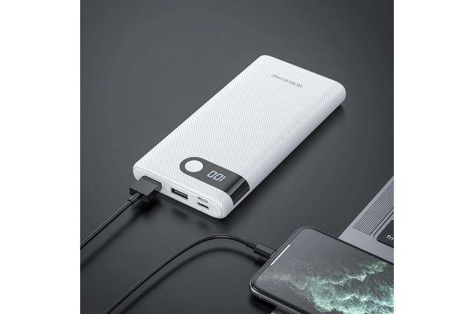 Универсальный дополнительный аккумулятор Power Bank BOROFONE BT35 (10000 mAh) (белый)