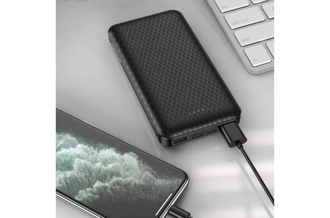 Универсальный дополнительный аккумулятор Power Bank BOROFONE BJ3 (10000 mAh) (черный)