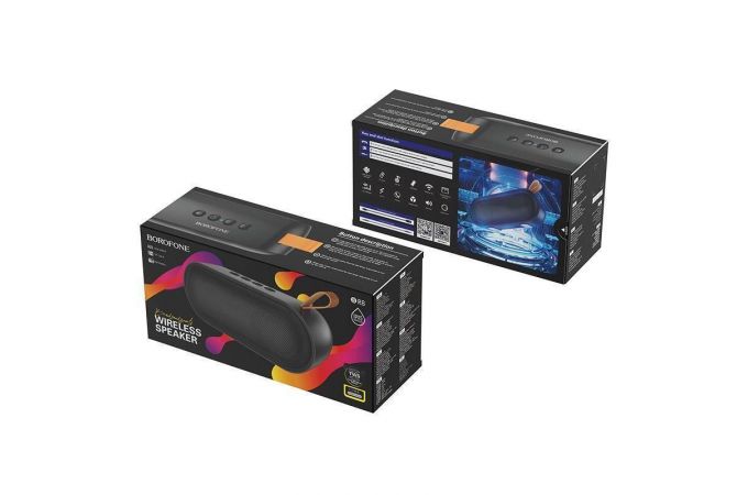 Портативная беспроводная колонка BOROFONE BR8 Broad sound sports wireless speaker (черный)