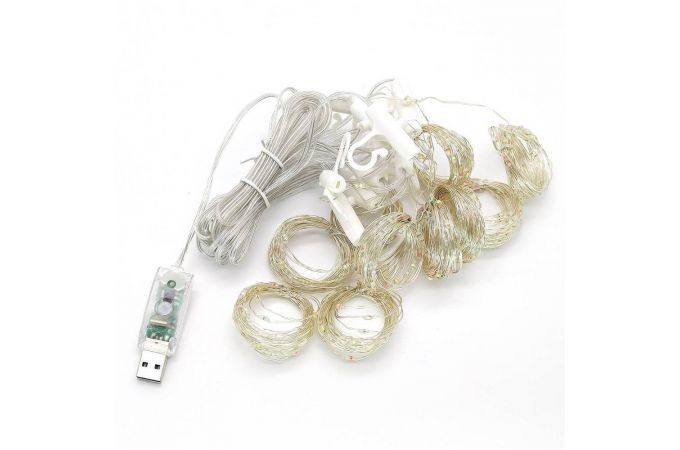 Гирлянда-штора LED Огонек OG-LDG08 (3х3м,300 ламп, RGB)