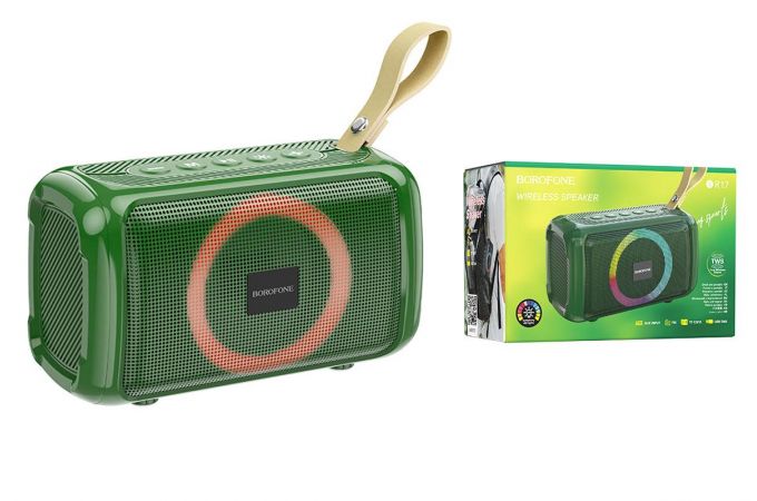 Портативная беспроводная колонка BOROFONE BR17 Cool Sports BT speaker (зеленый)