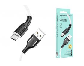 Кабель USB - MicroUSB BOROFONE BX63 2,4A (белый) 1м