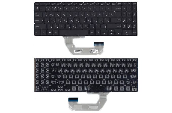 Клавиатура для ноутбука Asus UX561UD Q535UD черная без рамки, с подсветкой (087803)