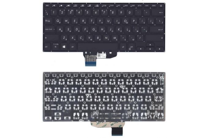 Клавиатура для ноутбука Asus Vivobook 14 X403F черная с подсветкой