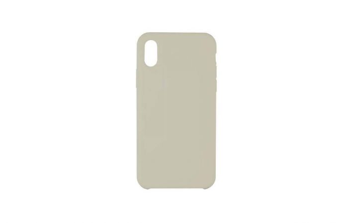 Чехол для iPhone ХS (5.8) Silicone Case Soft Touch (бежевый) 10