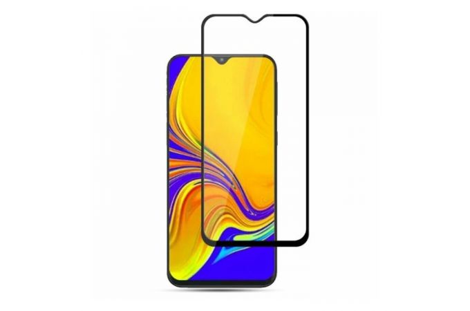 Защитное стекло дисплея Samsung Galaxy A01 (SM-015)/A40 с полным покрытием без упаковки (черный)