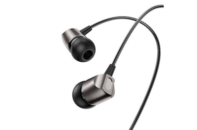 Наушники вакуумные проводные BOROFONE BM66 New sound (серый)