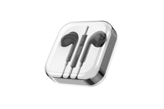 Наушники вакуумные проводные HOCO M1 Max crystal earphones (черный)