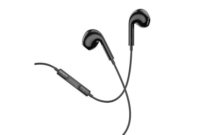 Наушники вакуумные проводные HOCO M1 Max crystal earphones (черный)