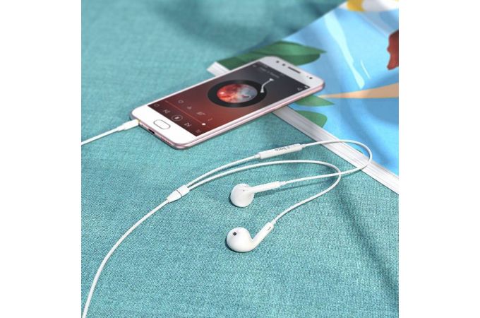 Наушники вакуумные проводные HOCO M1 Max crystal earphones (черный)