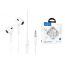 Наушники вакуумные проводные HOCO M1 Max crystal earphones (белый)