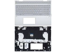 Клавиатура для ноутбука HP Envy 15-DR 15-DS топкейс серебро