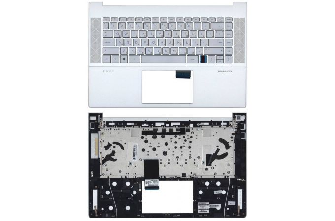 Клавиатура для ноутбука HP Envy 15-EP топкейс серебро