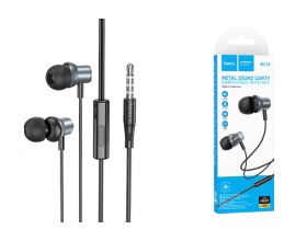 Наушники вакуумные проводные HOCO M110 Encourage metal universal earphones with mic (серый)