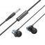 Наушники вакуумные проводные HOCO M110 Encourage metal universal earphones with mic (серый)