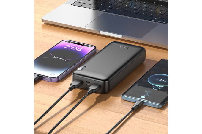 Универсальный дополнительный аккумулятор Power Bank HOCO J128A (20000 mAh) (черный)