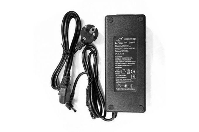 Блок питания HKY  12V   HKY194A  12V/15A  (5,5*2,5)