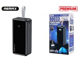 Универсальный дополнительный аккумулятор Power Bank REMAX RPP-173 60000MAH Hunergy series 22.5W (60000 mAh) (черный)