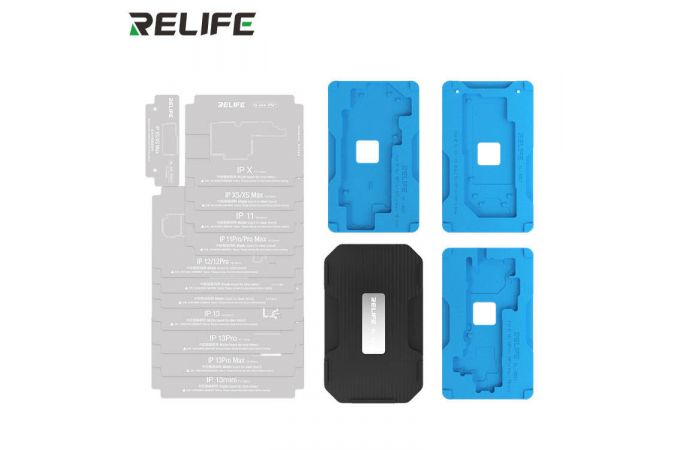 Набор трафаретов для средней части материнской платы RELIFE RL-601T iPhone (22 в 1) с держателем (обновлен до iP15)