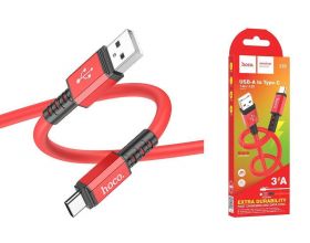 Кабель USB - USB Type-C HOCO X85 (красный) 1м