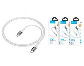 Кабель USB Type-C - USB Type-C HOCO U111 60W (серый) 1м