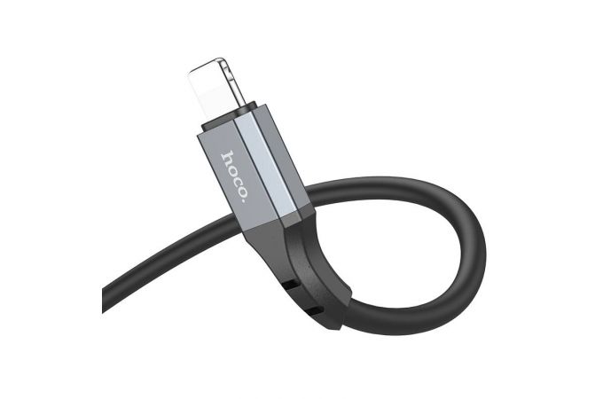 Кабель USB Type-C - Lightning HOCO X92 PD20W (черный) 3м силиконовый