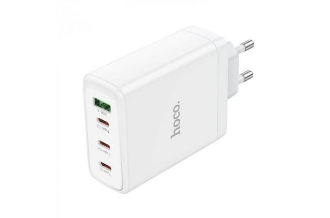 Сетевое зарядное устройство USB + 3 USB-C HOCO N31 Glory PD100W (белый)