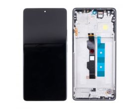 Дисплей для Xiaomi Redmi Note 13 Pro 4G (23117RA68G) в сборе с тачскрином + рамка (черный) OLED