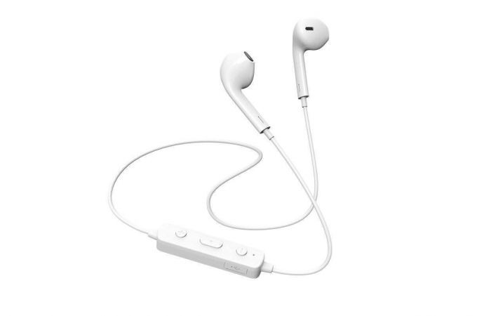 Наушники вакуумные беспроводные BOROFONE BE22 FreeRun Sports Wireless Earphone Bluetooth (белый)