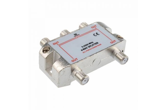 Cплиттер на 4ТВ Орбита OT-AVS03 (5-2500MHz)  -  (УПАКОВКА 10шт)