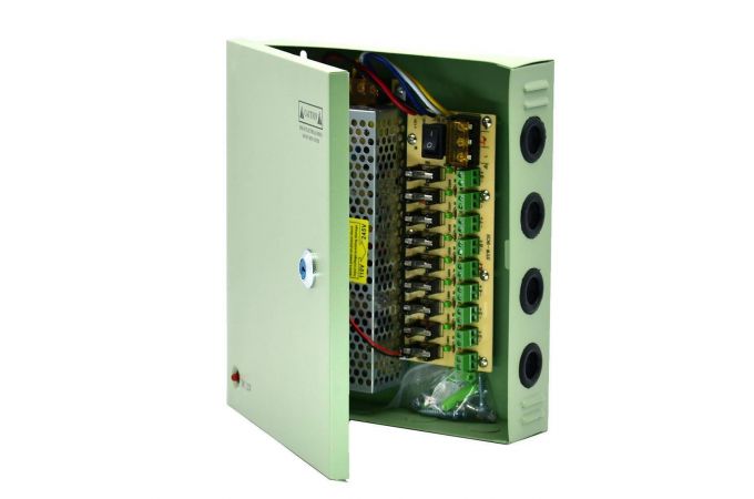 Блок питания для камер Орбита OT-VNP02 (10А,220В, 9 выходов)