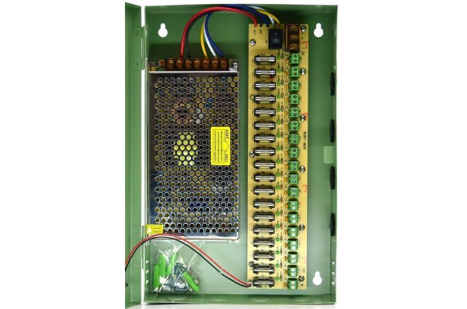 Блок питания для камер Орбита OT-VNP03 (15А, 220В, 18 выходов)