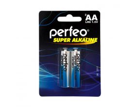 Батарейка алкалиновая Perfeo LR6 AA/2BL Super Alkaline блистер цена за 2 шт