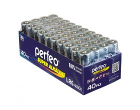 Батарейка алкалиновая Perfeo LR6 AA/40BOX Super Alkaline цена за 40 шт