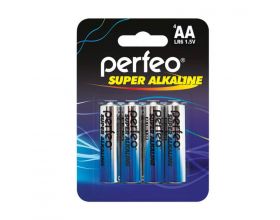 Батарейка алкалиновая Perfeo LR6 AA/4BL Super Alkaline (блистер цена за 4 шт)