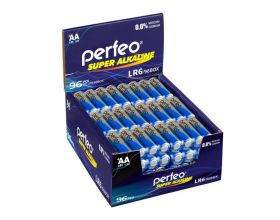Батарейка алкалиновая Perfeo LR6 AA/96BOX Super Alkaline цена за 96 шт