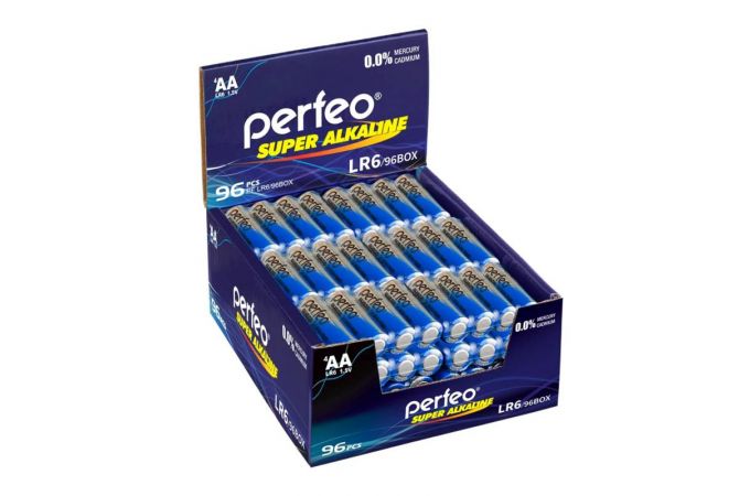 Батарейка алкалиновая Perfeo LR6 AA/96BOX Super Alkaline цена за 96 шт