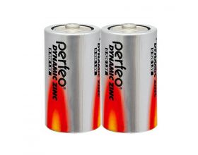 Батарейка солевая Perfeo R20/2SH Dynamic Zinc спайка цена за 2 шт