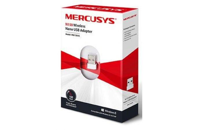 Wi-Fi адаптер 150 Мбит/с Mercusys MW150US 802.11n, 2.4 ГГц, 20 dBM