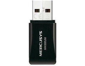 Wi-Fi адаптер 300 Мбит/с Mercusys MW300UM 802.11n, 2.4 ГГц, 20 dBM