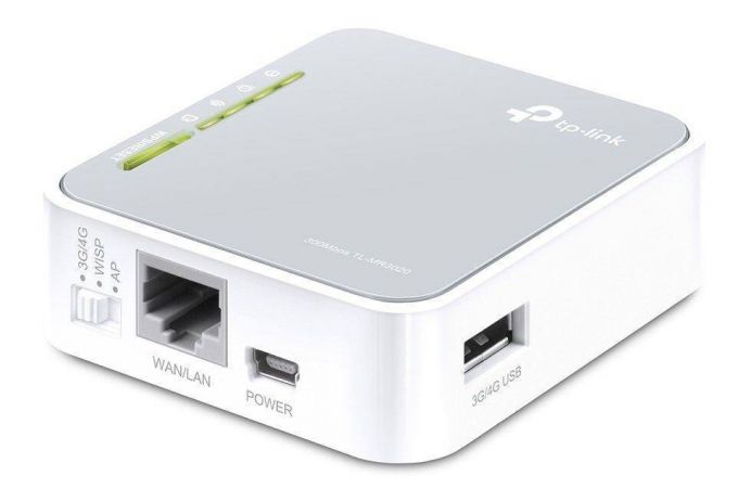 Wi-Fi роутер TP-Link TL-MR3020 802.11b/g/n, 2.4 ГГц, 300 Мбит/с, 4xLAN