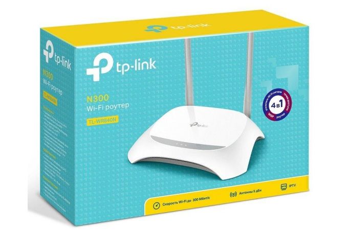 Wi-Fi роутер TP-Link TL-WR840N (v.6.2) 802.11n, 2.4 ГГц, 100 Мбит/с, 4xLAN