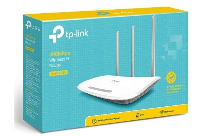 Wi-Fi роутер TP-Link TL-WR845N 802.11n/b/g, 2,4 ГГц,  300 Мбит/с, 4 х LAN