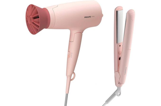 Фен PHILIPS  BHP398/00 НАБОР(фен+щипцы)