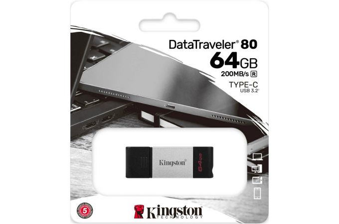 Флешка USB 2.0 Kingston DataTraveler 80 64Gb