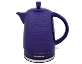 Чайник ENDEVER Skyline KR-470 С фиолетовый 1200Вт, 1.8 л, керамика, фиксация крышки