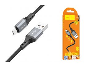 Кабель USB - MicroUSB HOCO X86 (черный) 1м