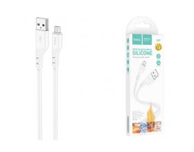 Кабель USB - MicroUSB HOCO X97 (белый) 1м силиконовый